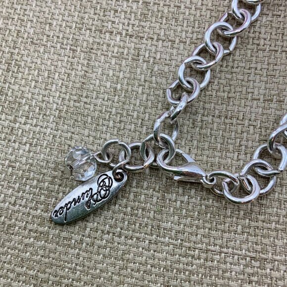 Plunder Sparrow Vintage Style Baby Bird Silver Tone Link Bracelet - Picture 4 of 7